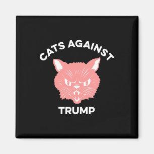 Cats Against Trump Political Protest Magnet