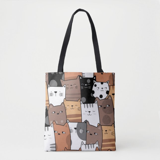 Cats All Over Tote bag (Front)