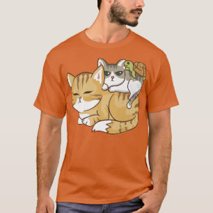 Cats and A Turtle Pile  Cute Kawaii Anime Kawaii J T-Shirt