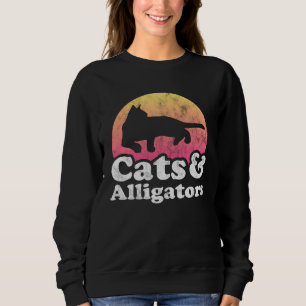 Cats and Alligators Alligator for Men Women Boys o Sweatshirt