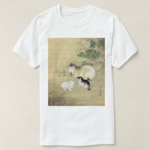 Cats and Autumn Plants, Unknown artist T-Shirt