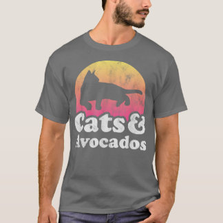 Cats and Avocados Mens or Womens Cat and Avocado T-Shirt