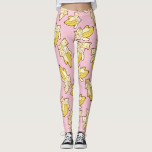 Cats And Bananas Pattern Leggings