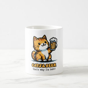 Cats and beer 2 coffee mug