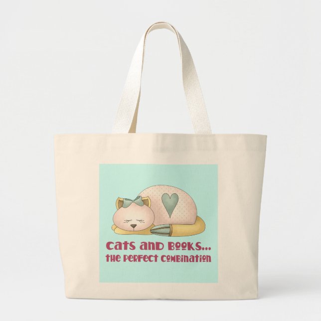 Cats And Books - Perfect Tote Bag (Front)