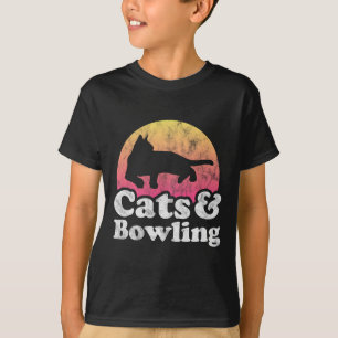 Cats And Bowling Men's Or Women's Cat And Bowling  T-Shirt