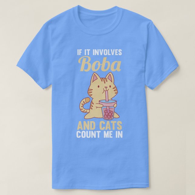 Cats and Bubble Tea  710 T-Shirt (Design Front)