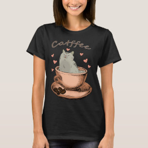 Cats and Coffee  Cat Owner Morning Routine T-Shirt