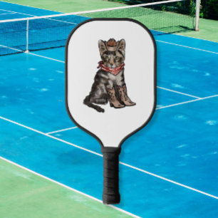 cats and cowboys  pickleball paddle