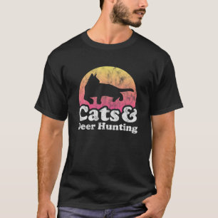 Cats And Deer Hunting Men's Or Women's Cat T-Shirt