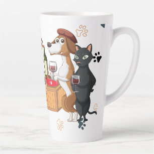 Cats and Dogs Latte Mug