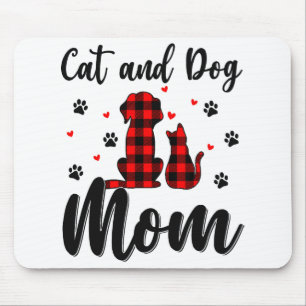 Cats And Dogs Mum Mother's Day Puppy Pets Animals  Mouse Pad