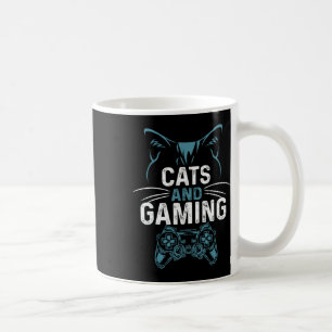 Cats And Gaming Cute Cat Lover Gamer Video Game Cu Coffee Mug
