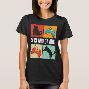 Cats And Gaming For The Cat Lover Gamer Video Game T-Shirt
