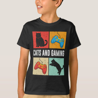Cats And Gaming For The Cat Lover Gamer Video Game T-Shirt
