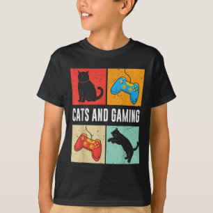Cats And Gaming For The Cat Lover Gamer Video Game T-Shirt