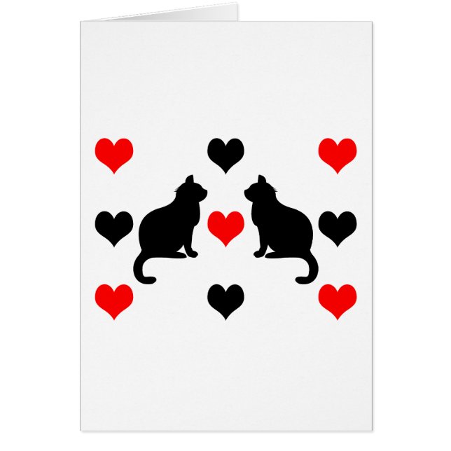 Cats and hearts pattern (Front)