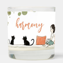 Cats and Human in the Garden