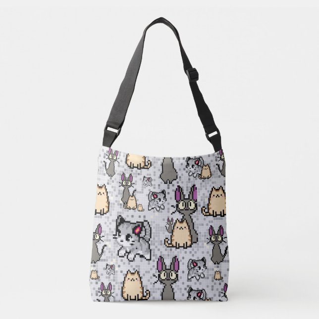 Cats and Kittens 2 Crossbody Bag (Front)