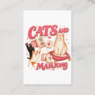 Cats and Mahjong Business Card