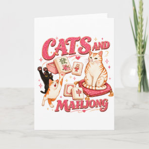 Cats and Mahjong Card