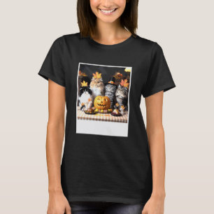 Cats and Mice Autumn Feast Funny Thanksgiving Hall T-Shirt