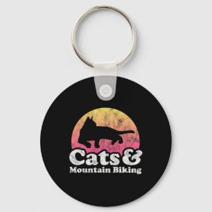 Cats And Mountain Biking Cat And Mountain Bike For Key Ring