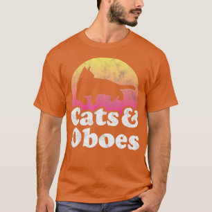 Cats and Oboes Men's or Women's Cat and Oboe  T-Shirt