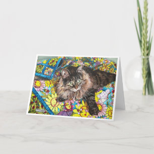 Cats and Quilts-Roxy Thank You Card