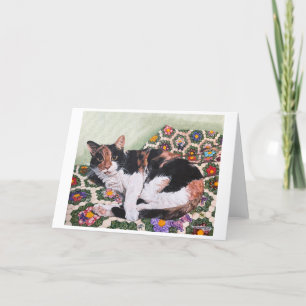 Cats and Quilts-Zoey Thank You Card