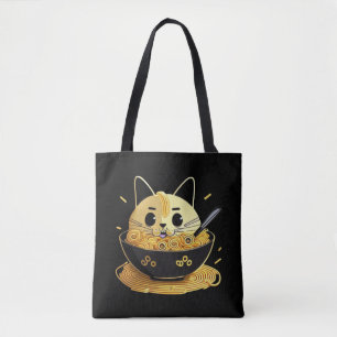 Cats and Ramen Tote Bag