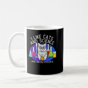 Cats And Science Shirt, Cat Lover Tshirt, Cat T-Sh Coffee Mug