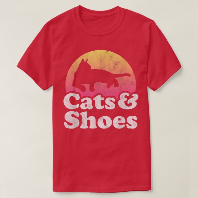 Cats and Shoes Men's or Women's Cat and Shoe  T-Shirt (Design Front)