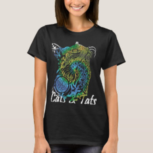 Cats and Tats Batik Tattoo Kitten T-Shirt