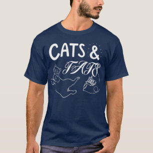 Cats And Tats Funny Cat Cool Cat Tattoo Lover T-Shirt