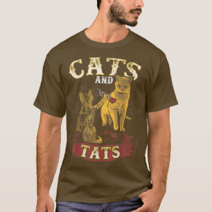Cats And Tats Funny Cat Lovers T-Shirt