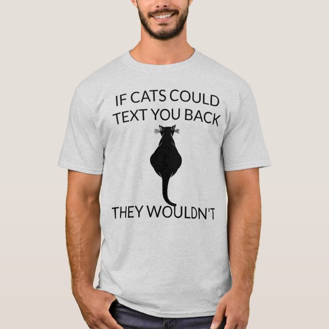 Cats and Text T-Shirt (Front)
