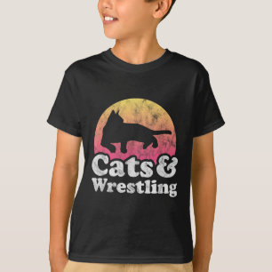 Cats And Wrestling Mens Or Womens Cat And Wrestler T-Shirt