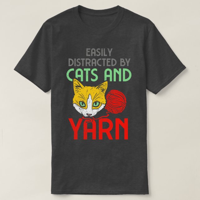 Cats And Yarn 3 T-Shirt (Design Front)