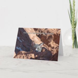 Cats are a mysterious kind of folk notecard