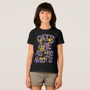 Cats Are Astronauts Cute Space Cat Tri-Blend Shirt