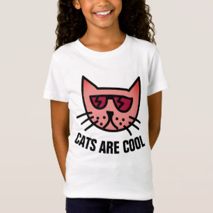 CATS ARE COOL, Funny Cute Kids Cat T-shirts