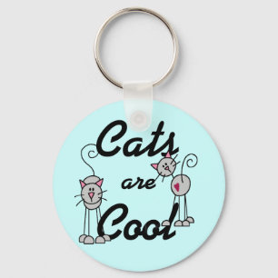Cats Are Cool Tshirts and Gifts Key Ring