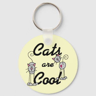 Cats Are Cool Tshirts and Gifts Key Ring