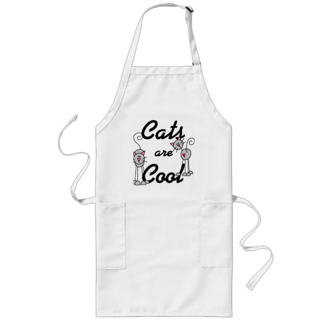 Cats Are Cool Tshirts and Gifts Long Apron (Front)