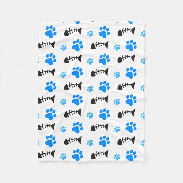 Cats Are Inquisitive Fleece Blanket (Front)