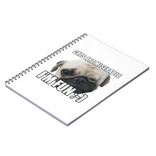 CATS ARE MISERABLE I'M FUN :-) MEME SPIRAL NOTEBOOK