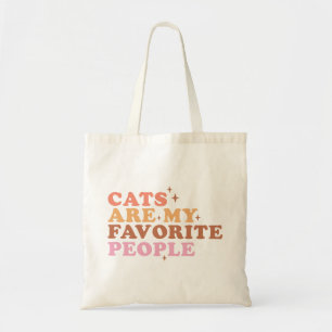 Cats Are My Favourite People Tote Bag