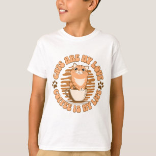 Cats Are My Love And Coffee Is My Life T-Shirt