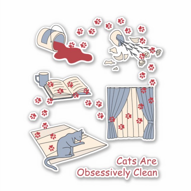Cats Are Obsessively Clean (Front)